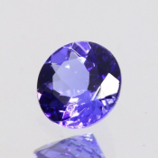ok. 0,75ct/szt. -AAA FIOLETOWONIEBIESKI TANZANIT NAT.- 5,87x5,81/3,29mm okrągły