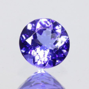 ok. 0,75ct/szt. -AAA FIOLETOWONIEBIESKI TANZANIT NAT.- 5,87x5,81/3,29mm okrągły