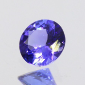 ok. 0,715ct/szt. -AAA FIOLETOWONIEBIESKI TANZANIT NAT.- 5,96x5,96/3,28 okrągły