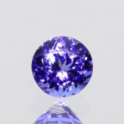 ok. 0,635ct/szt. -AAA FIOLETOWONIEBIESKI TANZANIT NAT.- 5,08x5,09/3,53mm okrągły