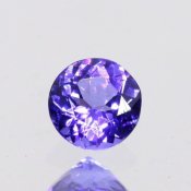 ok. 0,49ct/szt. -AAA FIOLETOWONIEBIESKI TANZANIT NAT.- 5,00x4,93/2,96mm okrągły