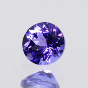 ok. 0,595ct/szt. -AAA FIOLETOWONIEBIESKI TANZANIT NAT.- 4,99x5,03/3,41mm okrągły