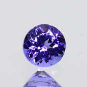 ok. 0,595ct/szt. -AAA FIOLETOWONIEBIESKI TANZANIT NAT.- 4,99x5,03/3,41mm okrągły