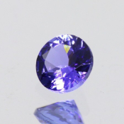 ok. 0,5ct/szt. -AAA FIOLETOWONIEBIESKI TANZANIT NAT.- 4,93x4,93/2,97mm okrągły