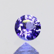 ok. 0,5ct/szt. -AAA FIOLETOWONIEBIESKI TANZANIT NAT.- 4,93x4,93/2,97mm okrągły