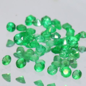 ok. 0,007ct/szt. -TOP GREEN SZMARAGD NAT.- d1,0 +/-0,2mm okrągły
