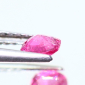 ok. 0,3ct/szt. -PINK SPINEL NAT.- 4,10x4,04/2,09mm antyk